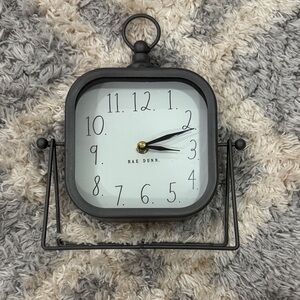 Rae Dunn Black and White Square Wall Clock